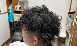 メンズパーマ画像